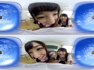 #TB[KMVR-295] 性に開放的な学園でとびきり可愛い美少女2人とずっ