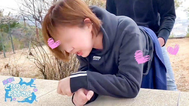 神社の境内で地面がビ